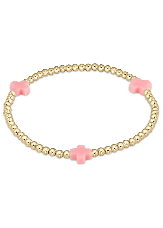 Final Call For Exquisite Jewelry At Reduced Rates eGIRL SIGNATURE CROSS BRACELET - PINK