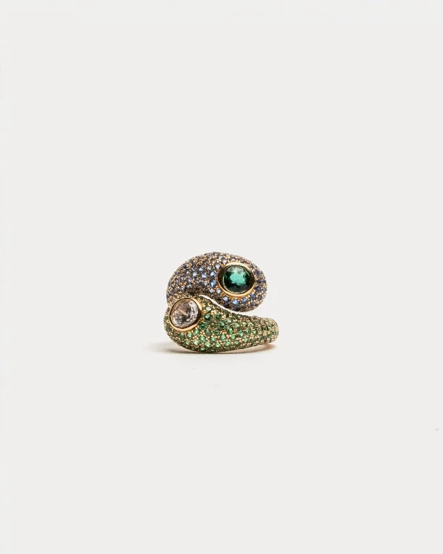 Shop Dazzling Jewelry With Special Promotional Discounts Spianare Ring Blue Green