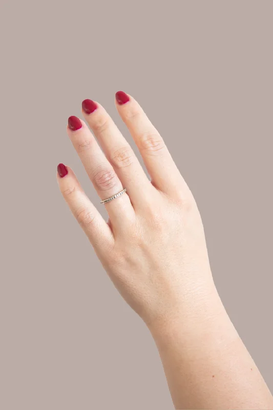 Timeless Jewelry Styles At Wallet-Friendly Prices Chakra Stamped Silver Band