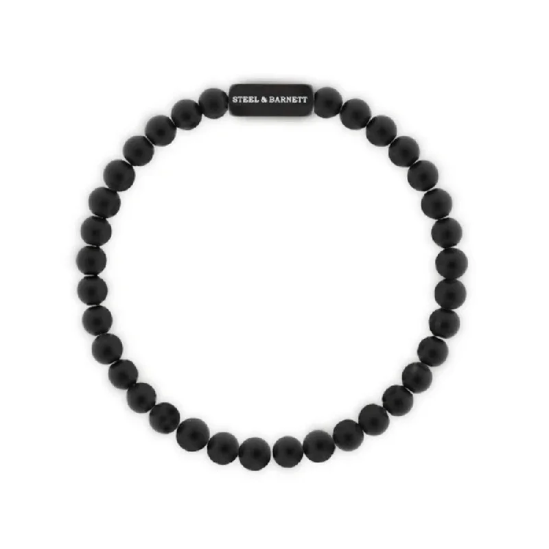 Seasonal Jewelry Deals – Elevate Your Style Steel & Barnett Men's Black Edition Onyx Bracelet Seasonal Jewelry Deals – Elevate Your Style Steel & Barnett Men's Black Edition Onyx Bracelet