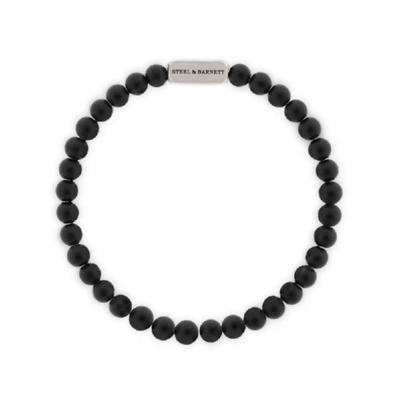 Premium Jewelry At Special Low Prices For A Limited Time Steel & Barnett Men's "Natural Ned" 6mm Round Gemstone Bracelet Premium Jewelry At Special Low Prices For A Limited Time Steel & Barnett Men's "Natural Ned" 6mm Round Gemstone Bracelet