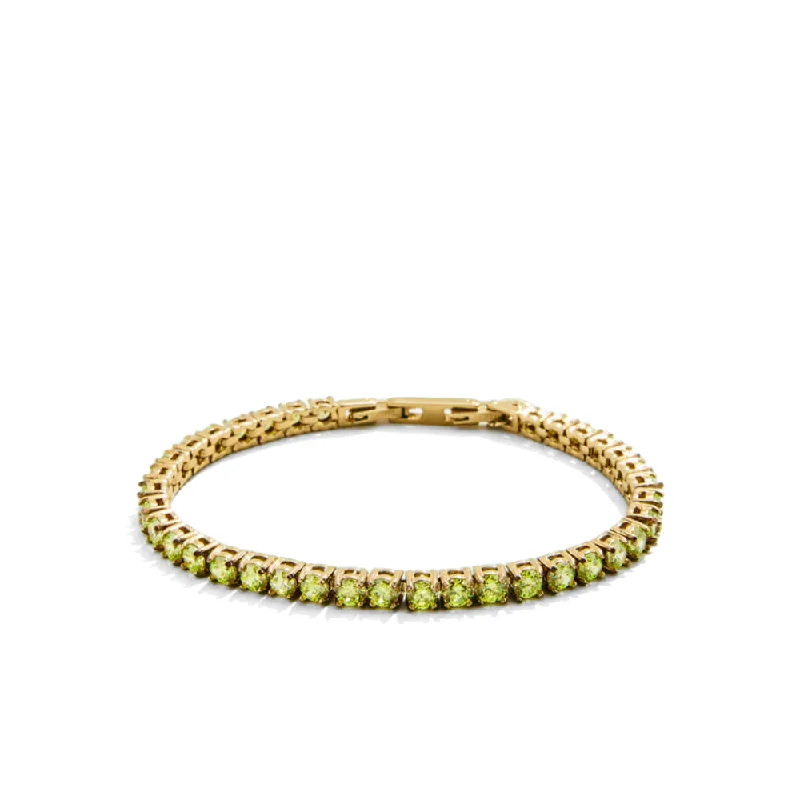 Buy More, Save More – Special Jewelry Discounts Sunrise Tennis Bracelet 4mm - Lime