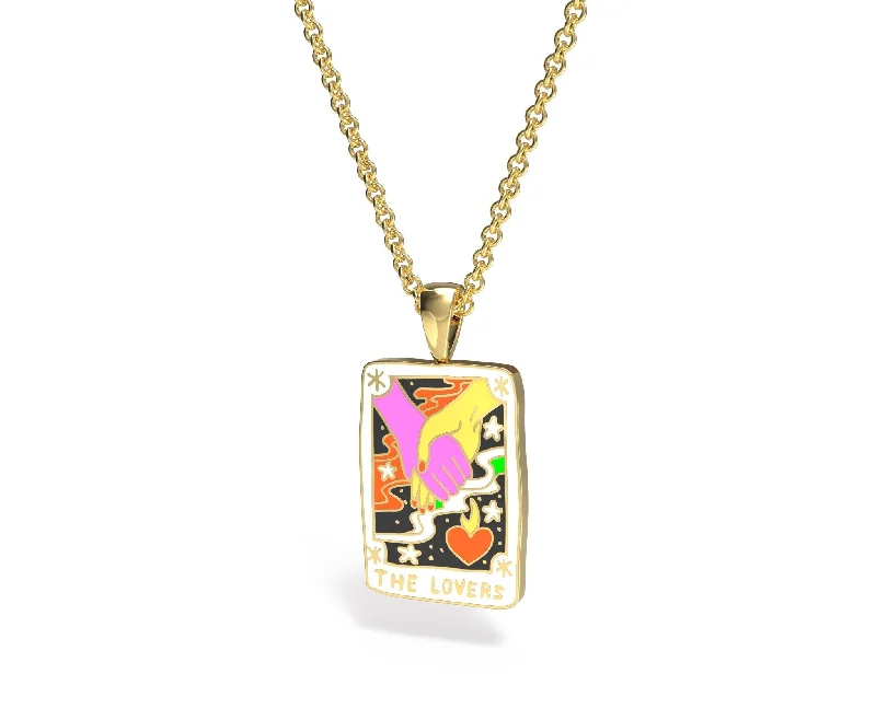 Trending Jewelry Styles Now At Limited-Time Discounts Tarot Lovers Pendant