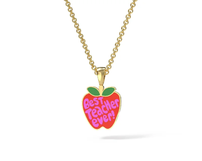 Exclusive Jewelry Sale – Shine For Less Teacher Apple Pendant