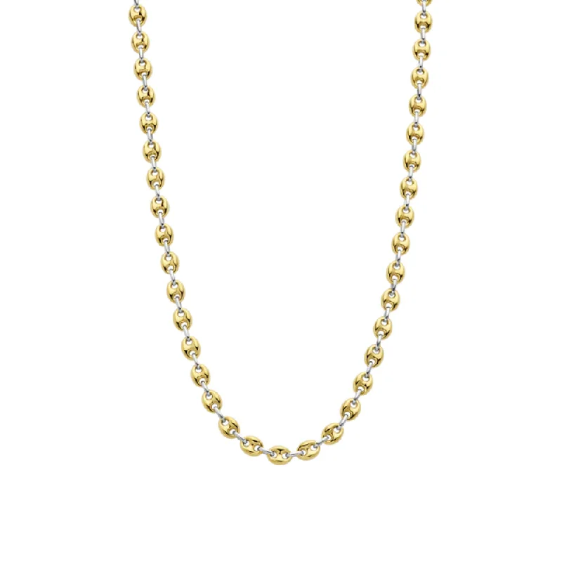 Modern Statement Jewelry For Bold Styling Ti Sento Two-Tone Coffee Bean Necklace